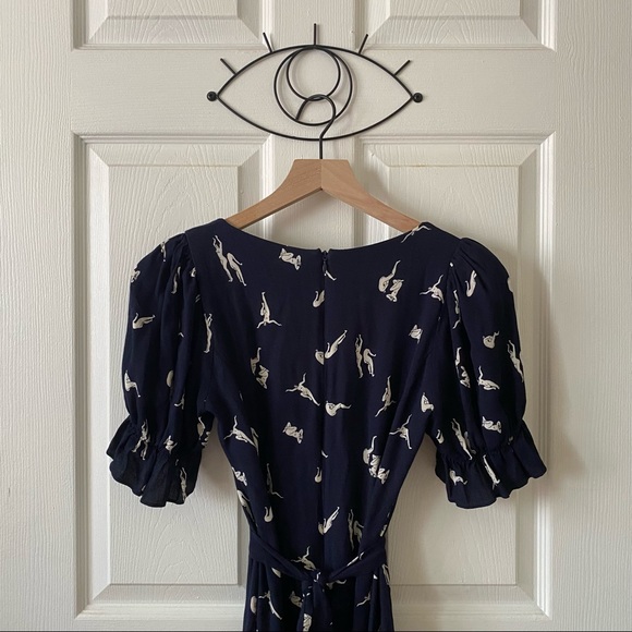 *RARE* Reformation Figure Print Dress [worn once] - Picture 4 of 4